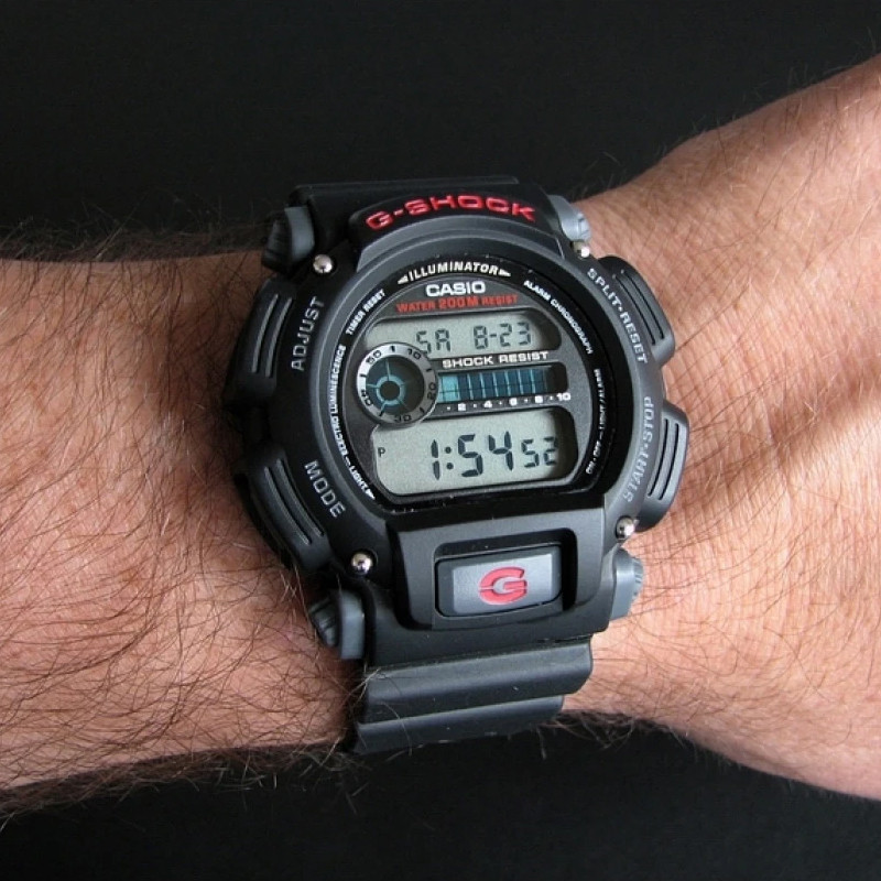 JAM TANGAN  CASIO G-Shock Digital Dial Black Resin Strap