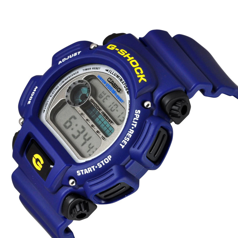 JAM TANGAN  CASIO G-Shock Digital Dial Blue Resin Strap