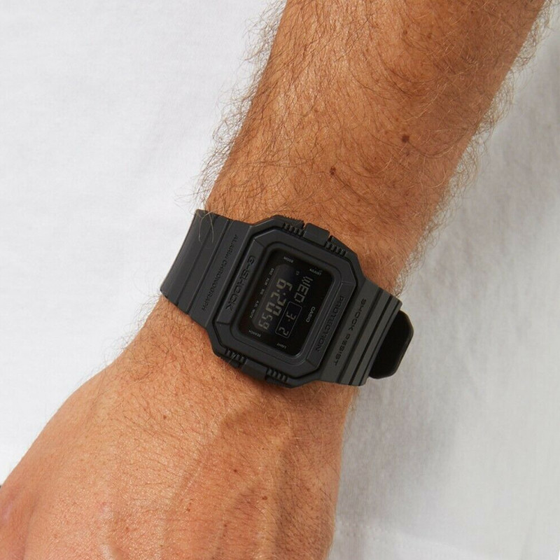 JAM TANGAN  CASIO G-shock Clock Alarm Chronograph Black Resin Band