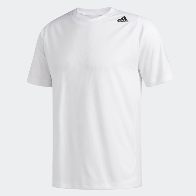 Baju Training Adidas Freelift Sport Fitted 3-stripes Tee White