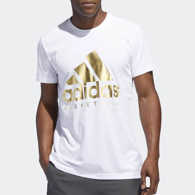 BAJU SNEAKERS ADIDAS Gold Foil Badge of Sport Tee