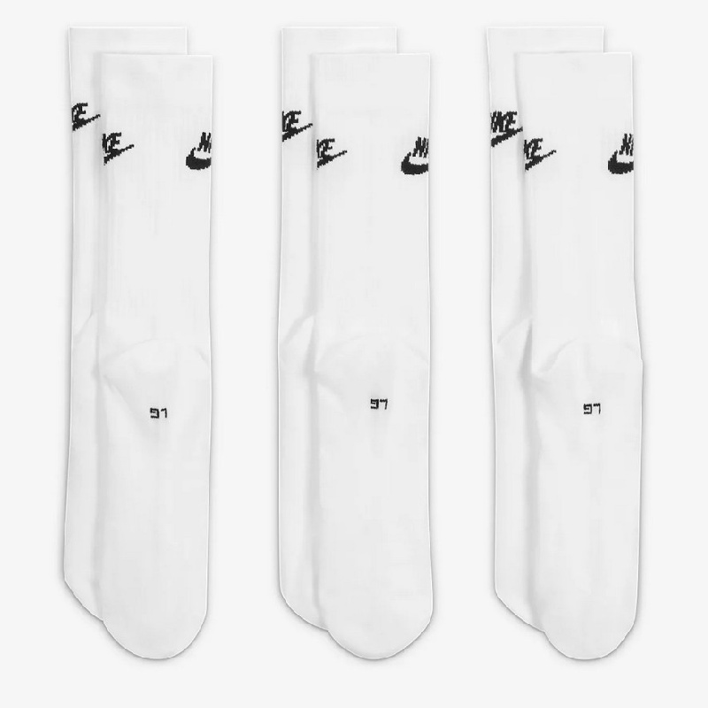 KAOS KAKI SNEAKERS NIKE Everyday Essential 3 Pair Crew Socks