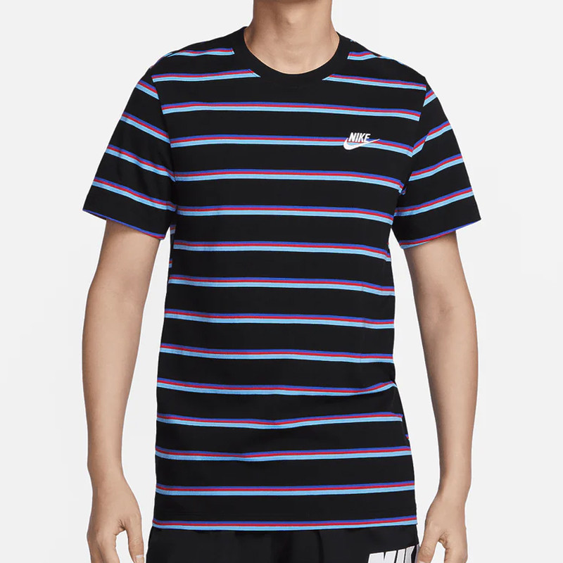 BAJU SNEAKERS NIKE NSW TEE CLUB STRIPE