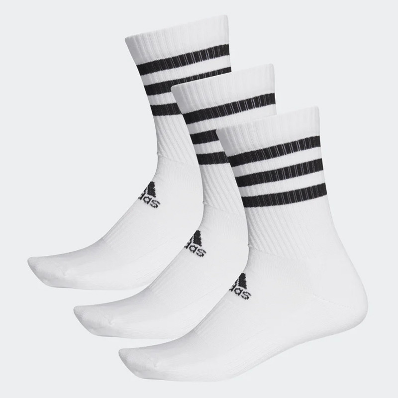 KAOS KAKI TRAINING ADIDAS 3-Stripes Cushioned Crew 3 Pairs Socks