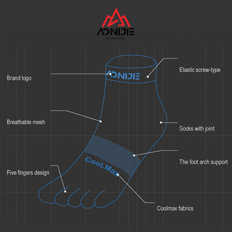KAOS KAKI LARI AONIJIE Running Toe Socks
