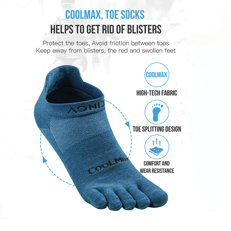KAOS KAKI LARI AONIJIE Running Toe Low Socks
