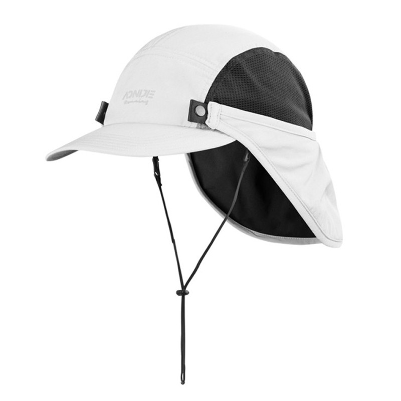 Jual Topi Lari Aonijie Sun Protection Cap White Original E4610 - White ...