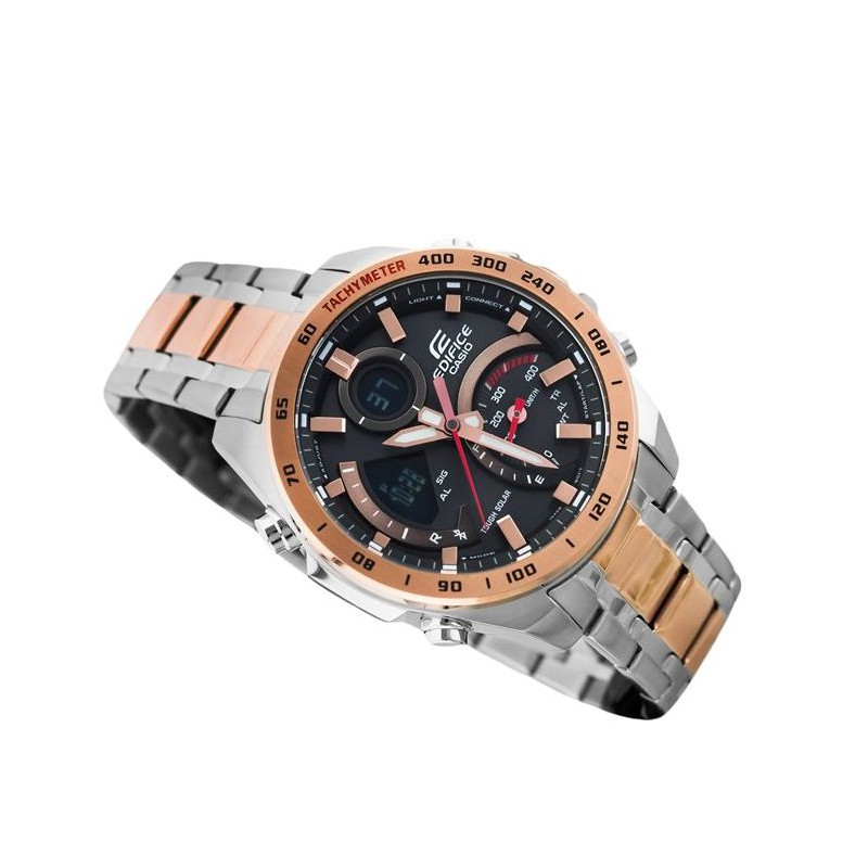 Edifice Analog-Digital Black Dial foto 2