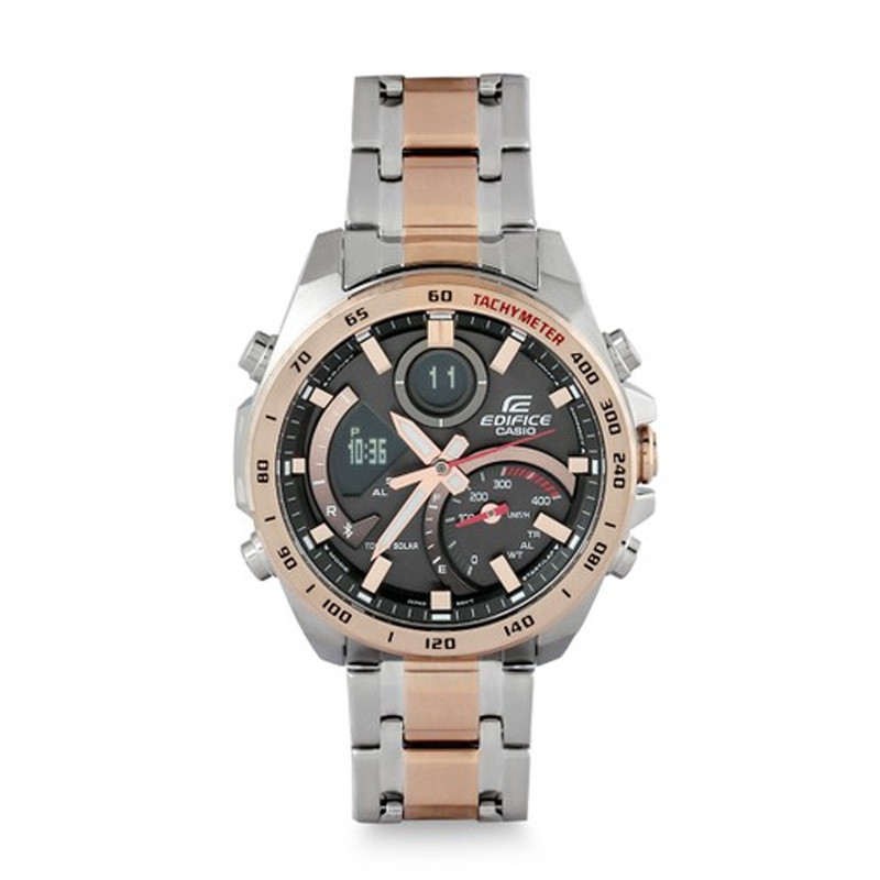 Edifice Analog-Digital Black Dial foto 4