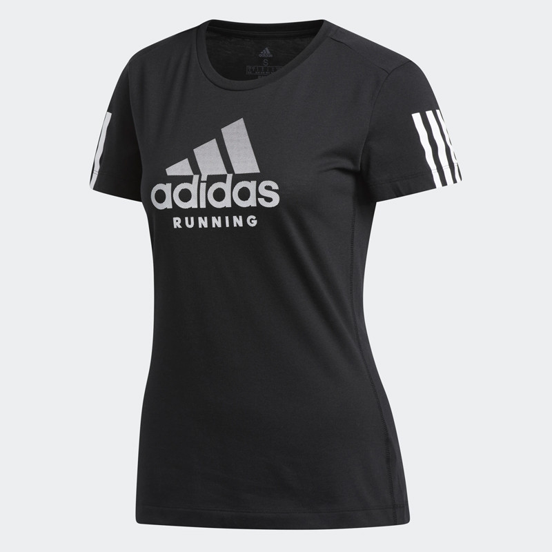BAJU LARI ADIDAS Wmns Run It Badge of Sport Tee