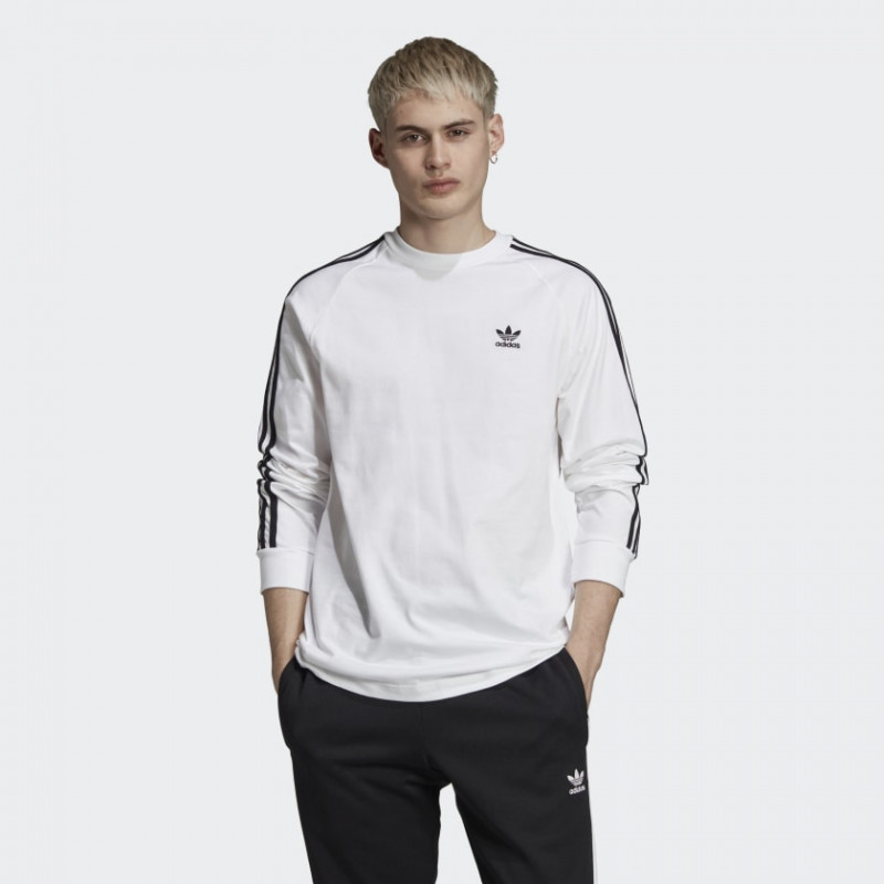 BAJU SNEAKERS ADIDAS Originals 3-Stripes Tee Long Sleeves Tee