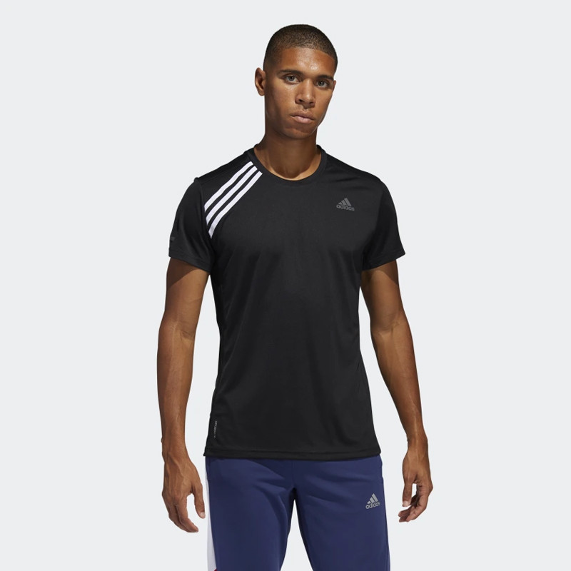 BAJU LARI ADIDAS Run It 3-Stripes Tee