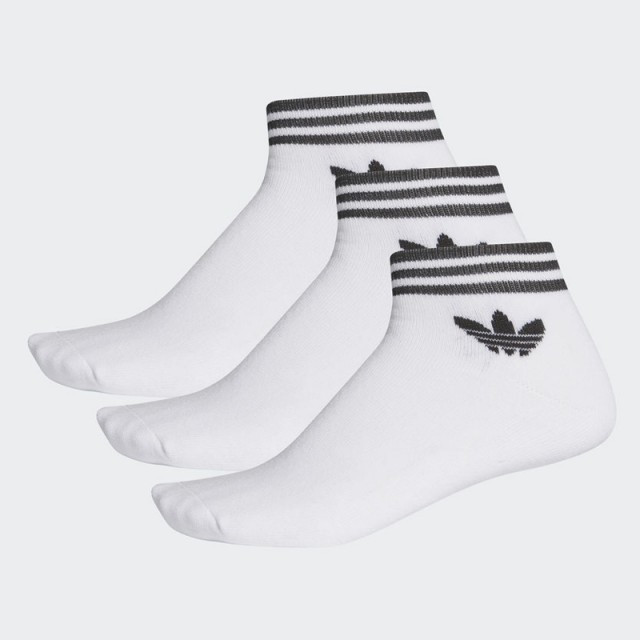 KAOS KAKI SNEAKERS ADIDAS 3PK Trefoil Ankle Socks