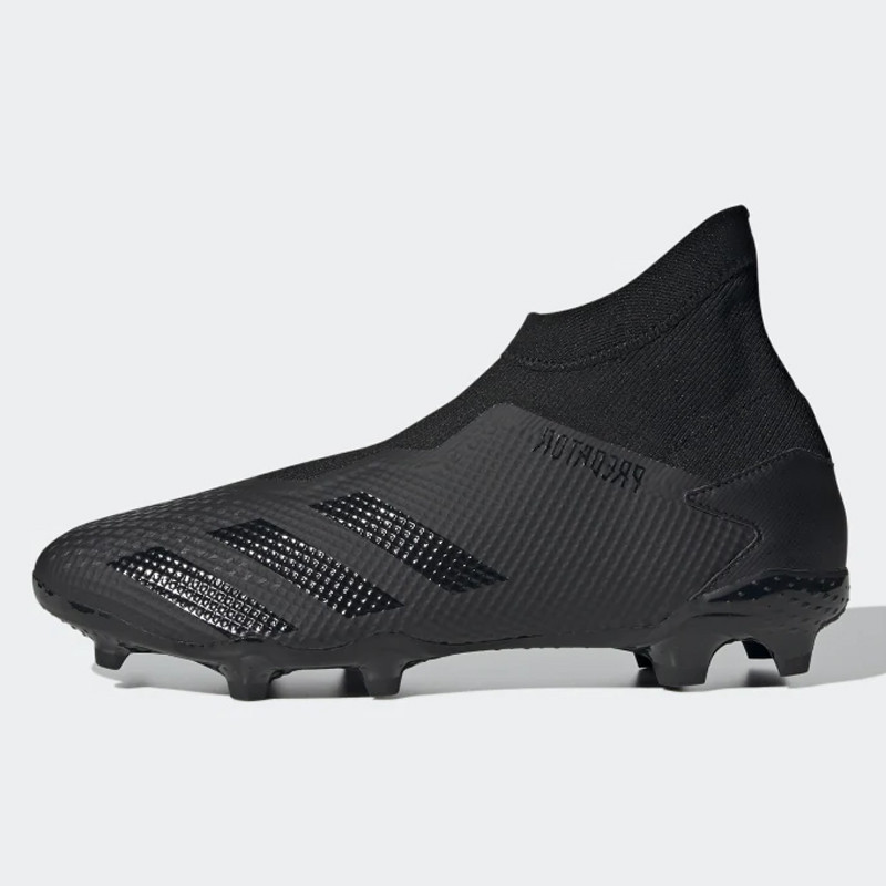 Sepatu Football Adidas Predator Mutator Laceless Fg Cleats Triple Black