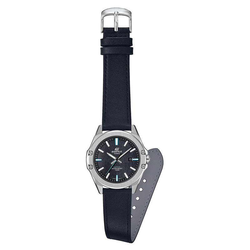 JAM TANGAN  CASIO Edifice Analogue Quartz Leather Strap