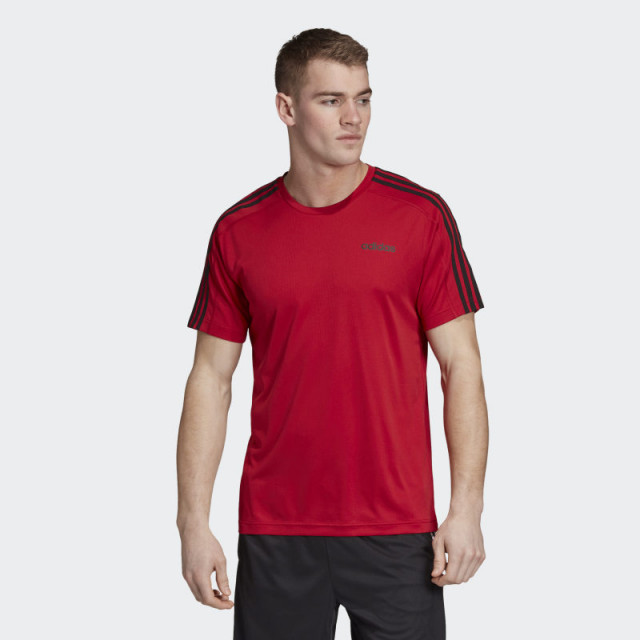 BAJU TRAINING ADIDAS Design 2 Move 3-Stripes Tee