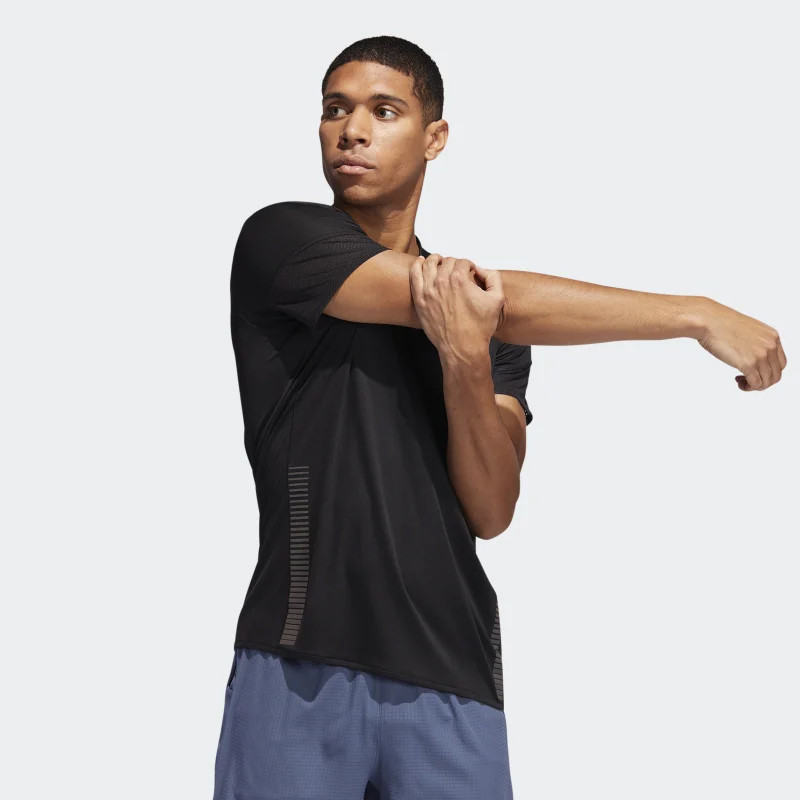 BAJU LARI ADIDAS 25 7 Rise Up N Run Parley Tee