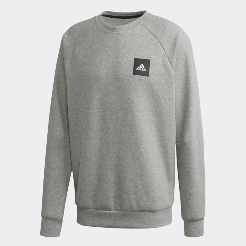 Baju Sneakers Adidas Performance Must Have Crew Sweatshirt Medium Grey  Heather