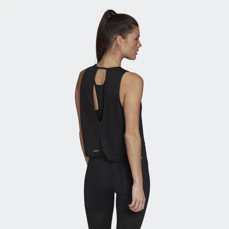 BAJU LARI ADIDAS Wmns Fast Graphic Crop Tee