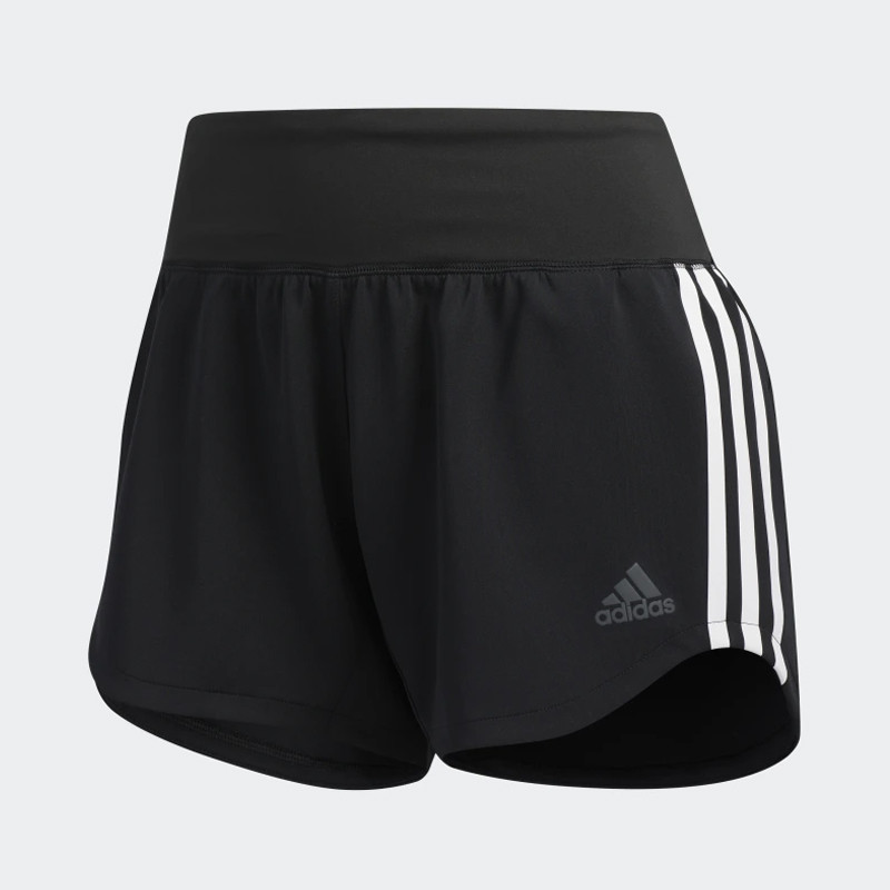 Celana Training Adidas Wmns Stripes Gym Shorts Black