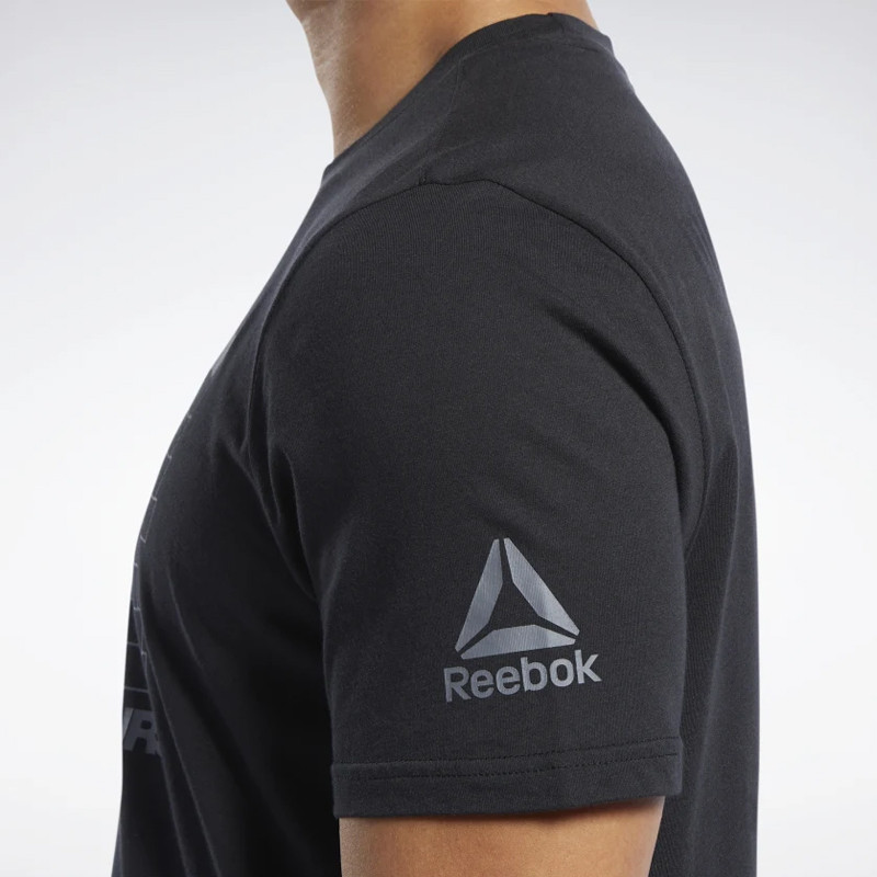 BAJU SNEAKERS REEBOK Men UFC Fan Gear Logo Tee