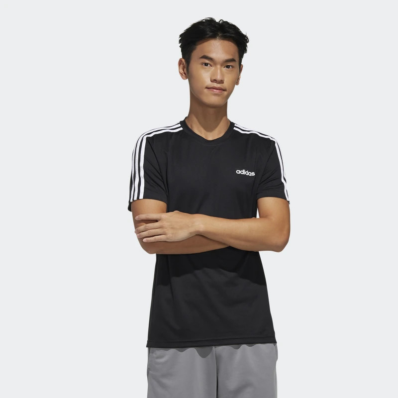 BAJU TRAINING ADIDAS Design 2 Move 3-Stripes Tee