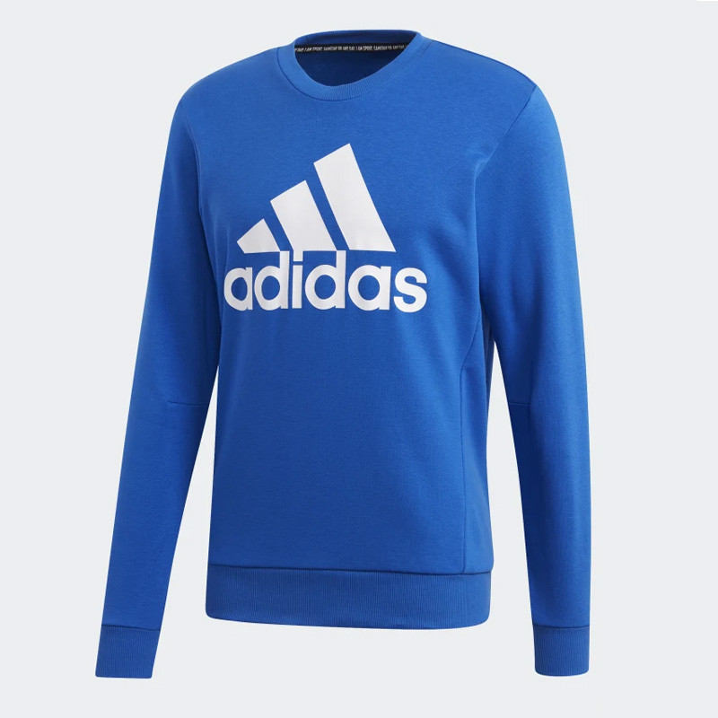 Baju Sneakers Adidas Must Haves Badge Of Sport Crew Sweatshirt Blue - Main Image
