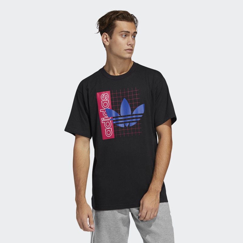 BAJU SNEAKERS ADIDAS Grid Trefoil Tee