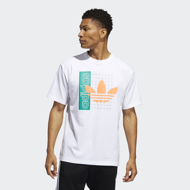 BAJU SNEAKERS ADIDAS Grid Trefoil Tee
