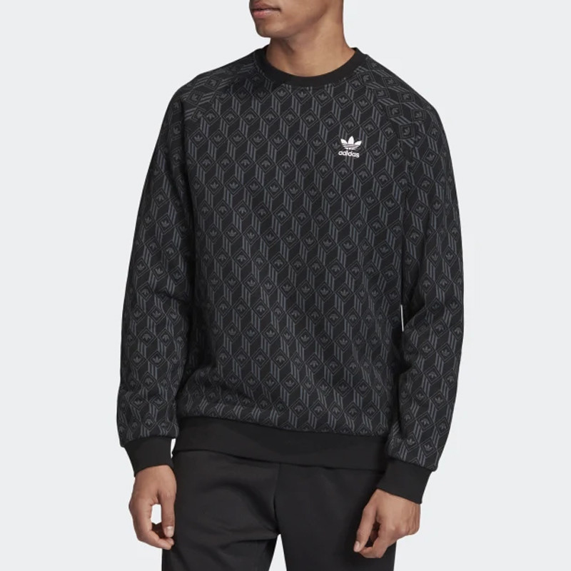 BAJU SNEAKERS ADIDAS Mono Allover Print Crew Sweatshirt