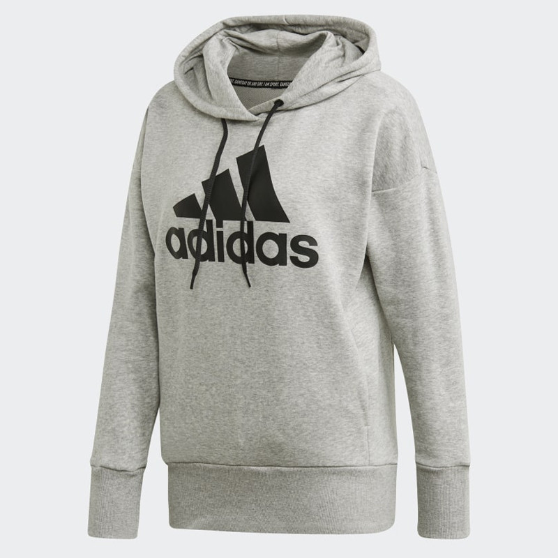 Jual Baju Training Wanita Adidas Wmns Badge Of Sport Long Hoodie Medium Grey Heather Original Fp7580 - hoopspoint.com