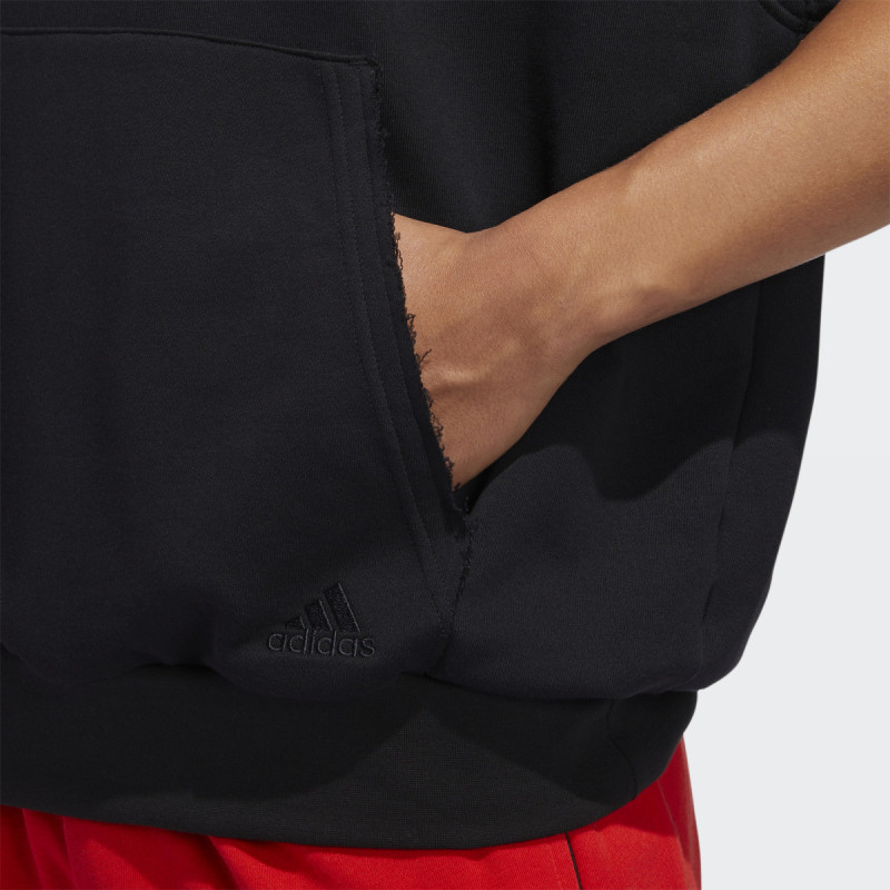 BAJU BASKET ADIDAS Donovan Mitchell Sleeveless Hoodie