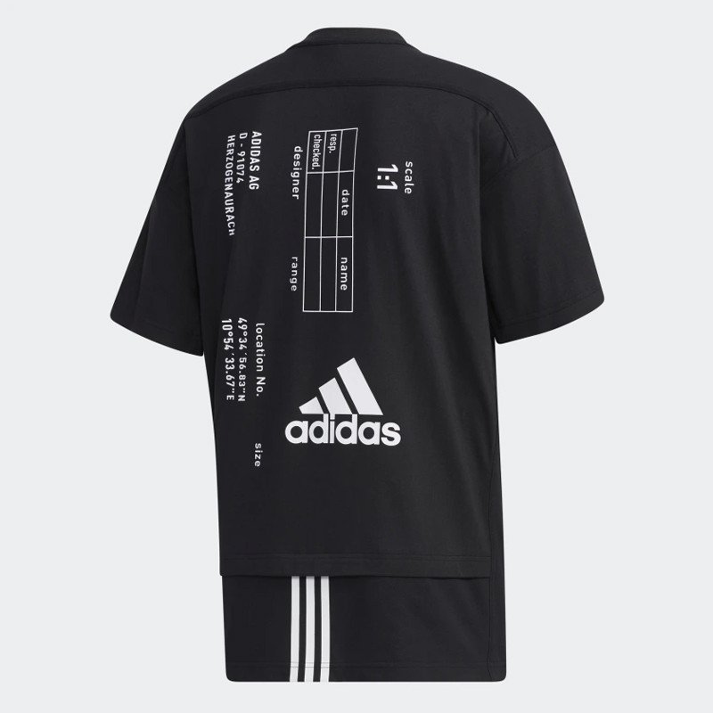 BAJU TRAINING ADIDAS Tech Fabric Mix Tee