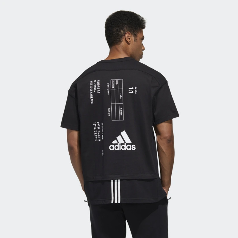 BAJU TRAINING ADIDAS Tech Fabric Mix Tee