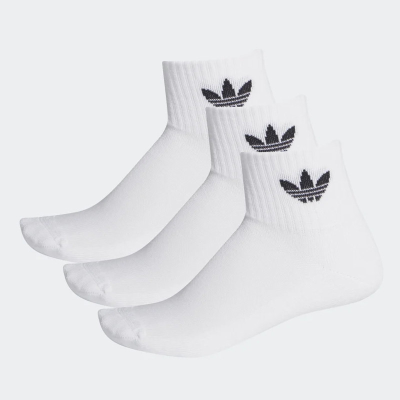 KAOS KAKI SNEAKERS ADIDAS Mid-Cut Crew Socks 3 Pairs