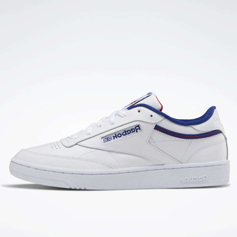 Jual SEPATU SNEAKERS Pria REEBOK Club C 85 White Blue Original Termurah di Indonesia Ncrsport