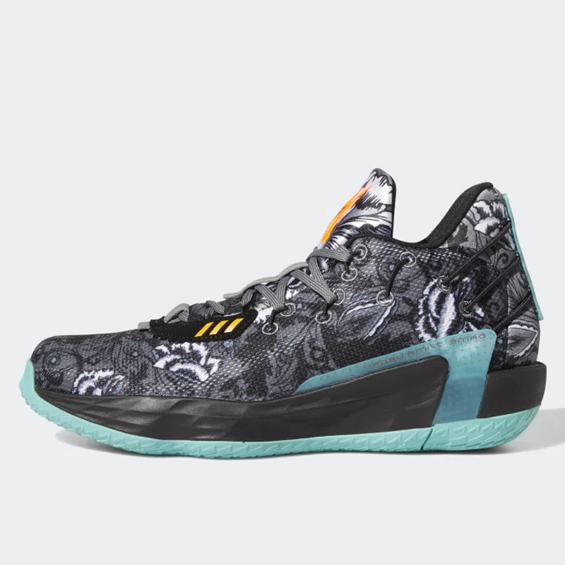 SEPATU BASKET ADIDAS Dame 7 Floral