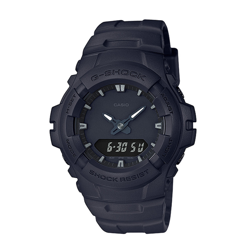 Jam Tangan Casio G-shock Water Resistance 200m Black Resin Band Black