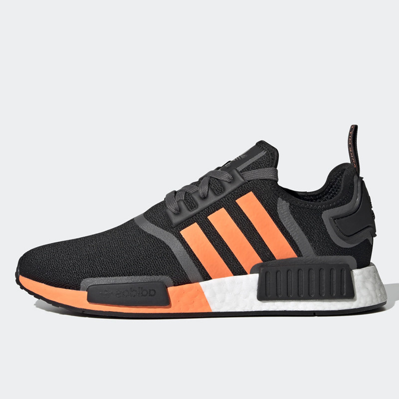 Sepatu Sneakers Adidas Nmd_r1 Black Orange
