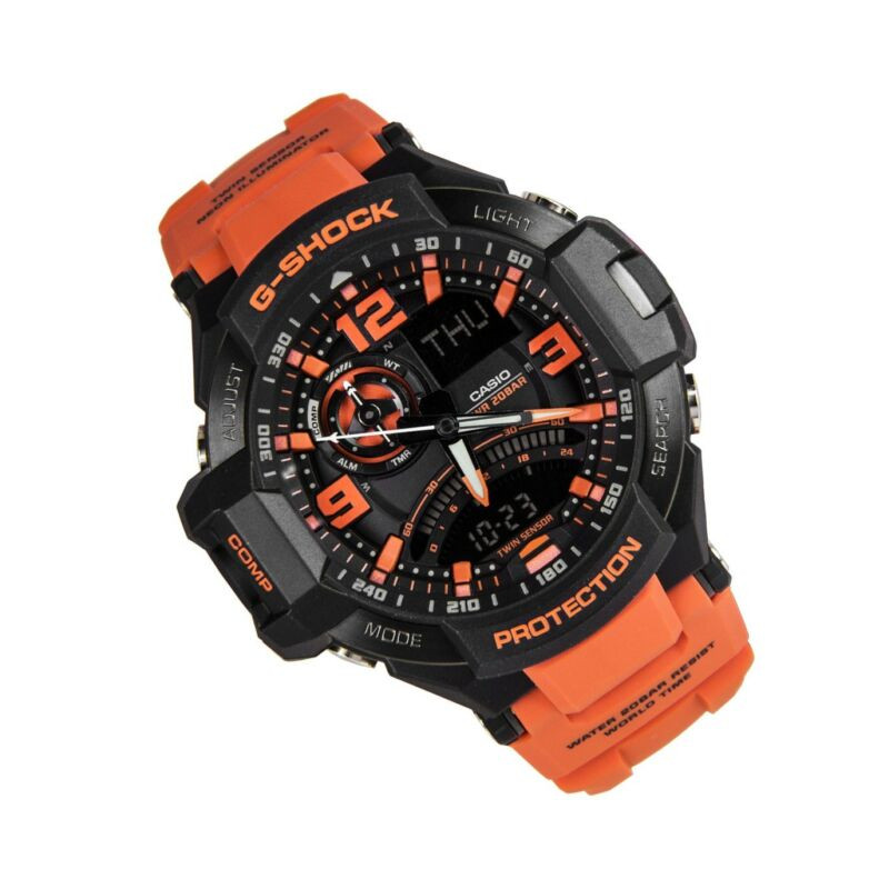 JAM TANGAN  CASIO G-Shock Gravitymaster G-Aviation Twin Sensor Digital Compass