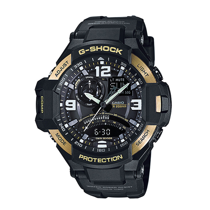 JAM TANGAN  CASIO G-Shock Gravitymaster G-Aviation Twin Sensor Digital Compass