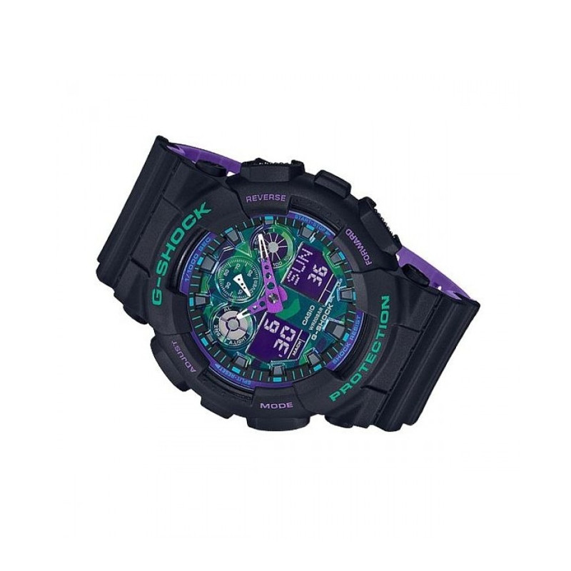JAM TANGAN  CASIO G-shock Special Color Models Digital Analog Dial Black Resin Strap