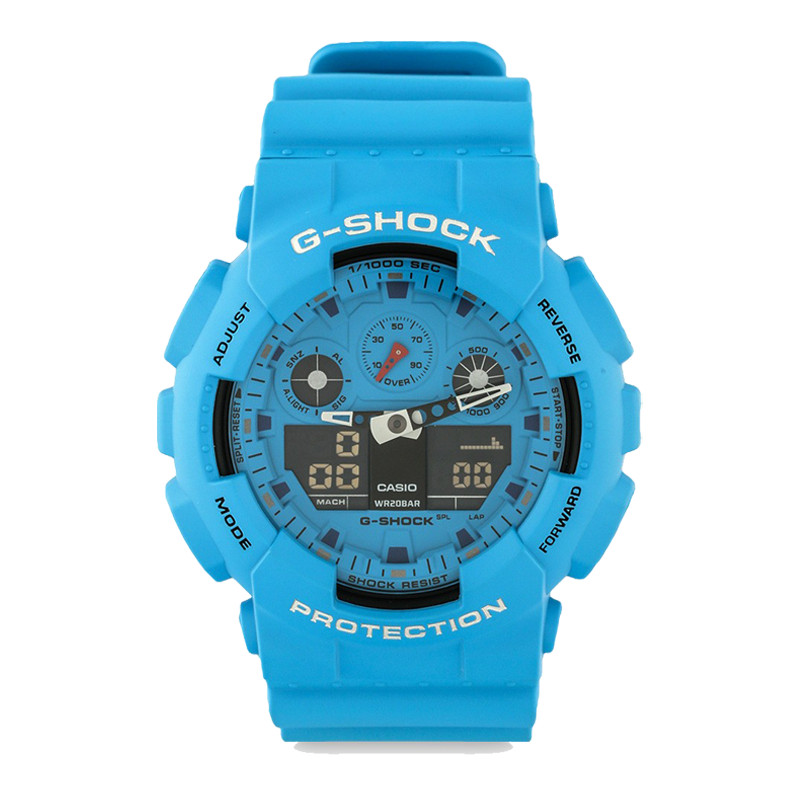 JAM TANGAN  CASIO G-shock Special Color Models Digital Analog Dial Blue Resin Strap
