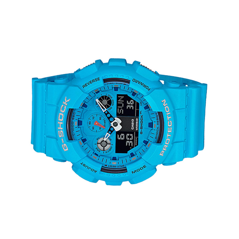 JAM TANGAN  CASIO G-shock Special Color Models Digital Analog Dial Blue Resin Strap