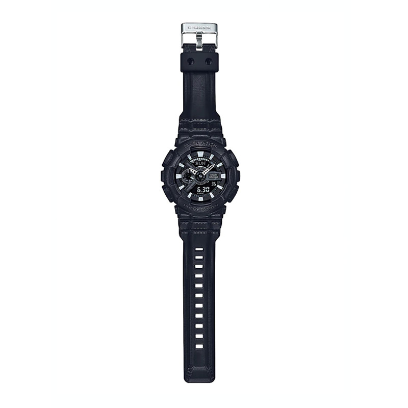 JAM TANGAN  CASIO G-shock Standard Digital Analog Dial Black Resin Strap
