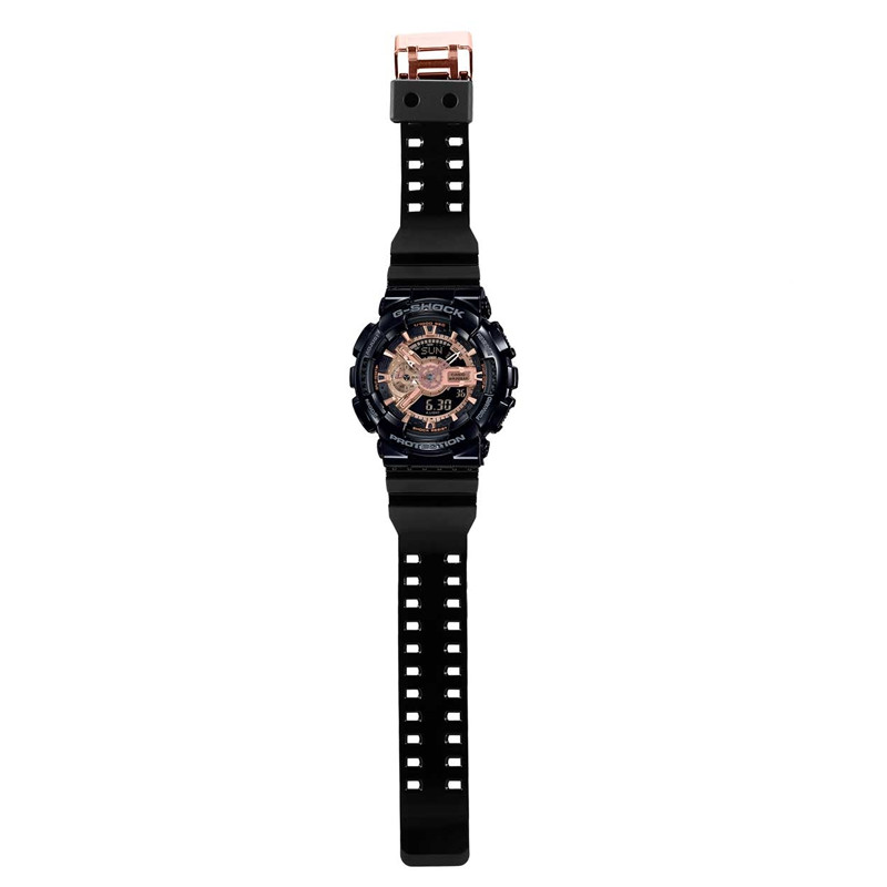 JAM TANGAN  CASIO G-shock Digital Analog Dial Black Resin Strap