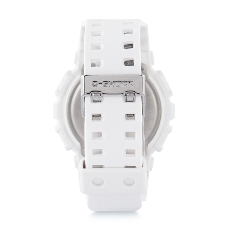JAM TANGAN  CASIO G-shock Digital Analog Dial White Resin Strap