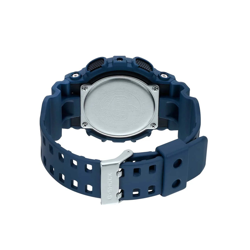 JAM TANGAN  CASIO G-shock Digital Analog Dial Blue Resin Strap
