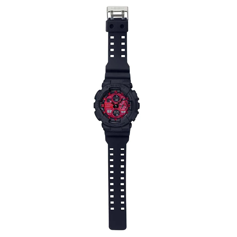 JAM TANGAN  CASIO G-shock Adrenaline Red Dial Black Resin Strap