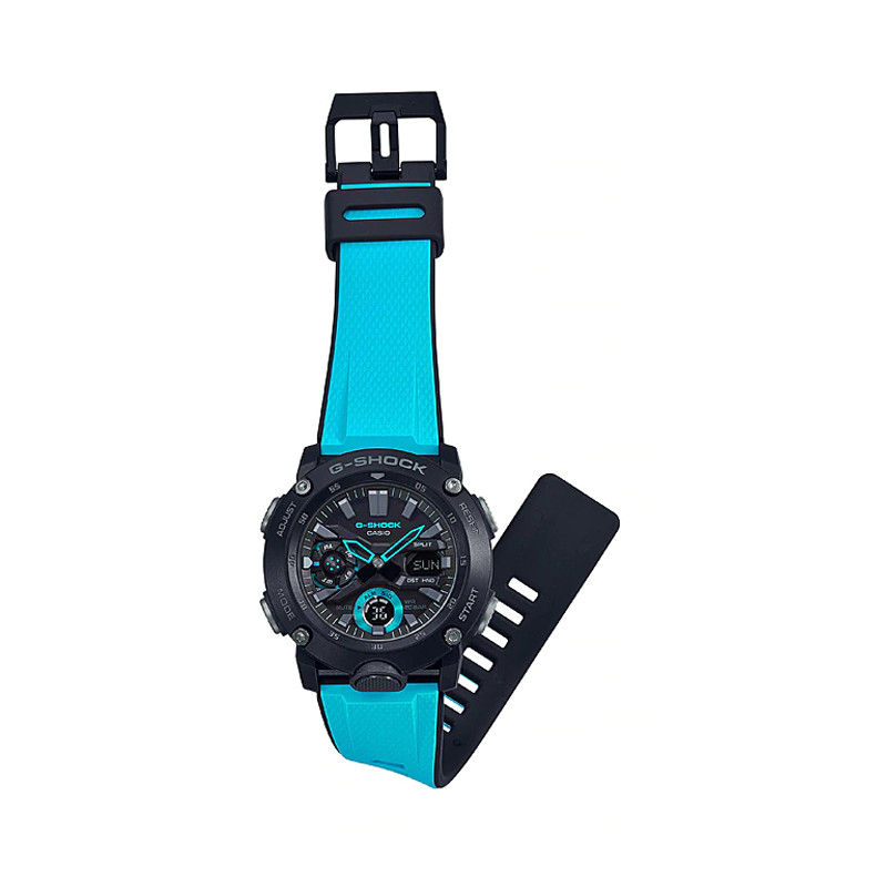 G-shock Digital Analog Dial Carbon Core Guard Dual Color Resin Strap foto 3